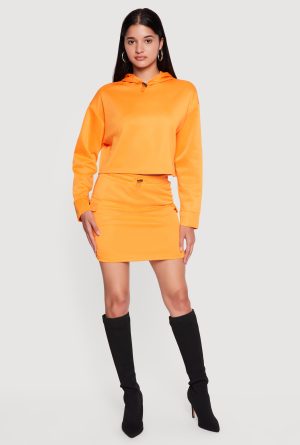 High Waisted Toggle Drawstring Mini Cargo Skort