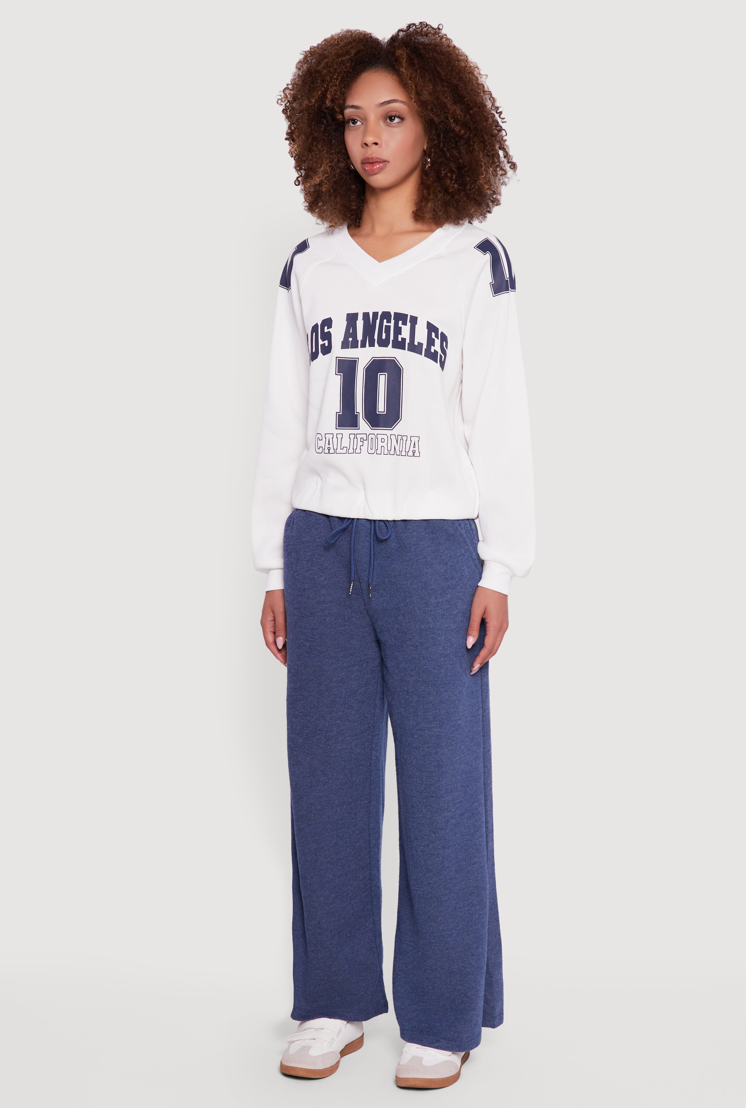 Almost Famous Elastic Hem Cropped Graphic Sweatshirt - Image 5